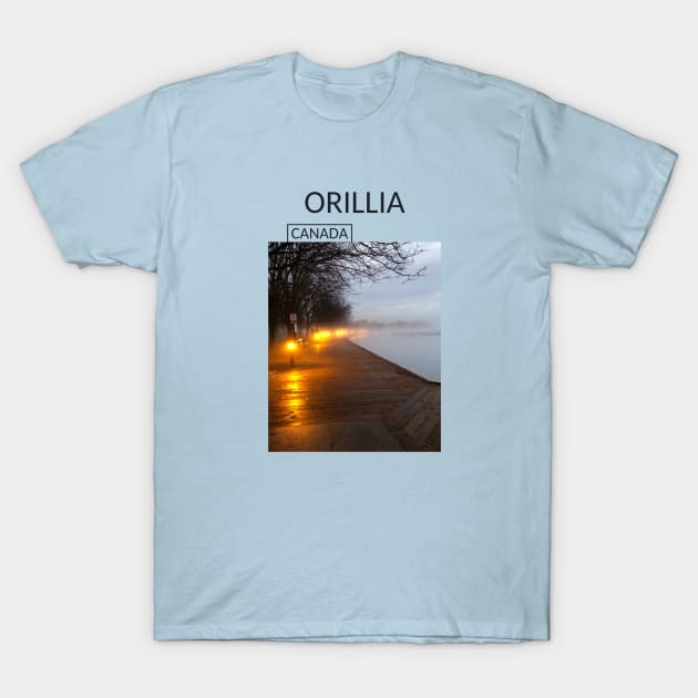 Orillia Ontario Canada Souvenir Present Gift for Canadian T-shirt Apparel Mug Notebook Tote Pillow Sticker Magnet T-Shirt by Mr. Travel Joy